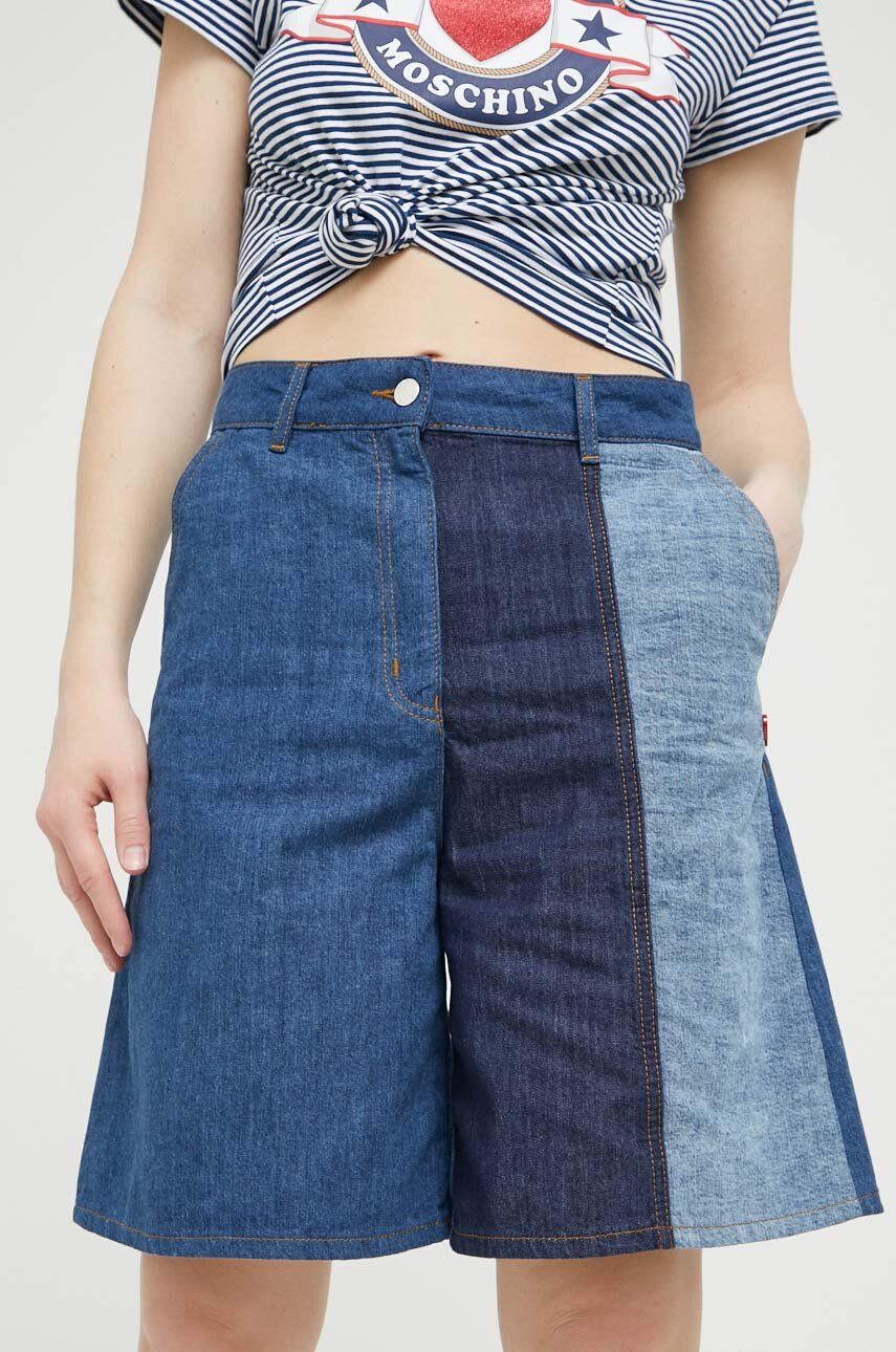 Къси панталони Moschino Love Denim Shorts Тъмно синьо | W.O.198.80.T.365A, 0