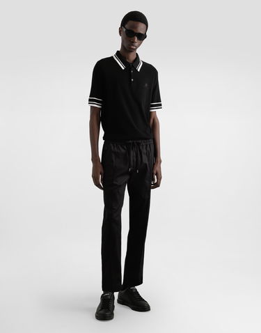Поло тениска Dolce & Gabbana Dolce & Gabbana Silk Piqué Polo Shirt Черно | GXZ02ZJBSLUN0000, 1