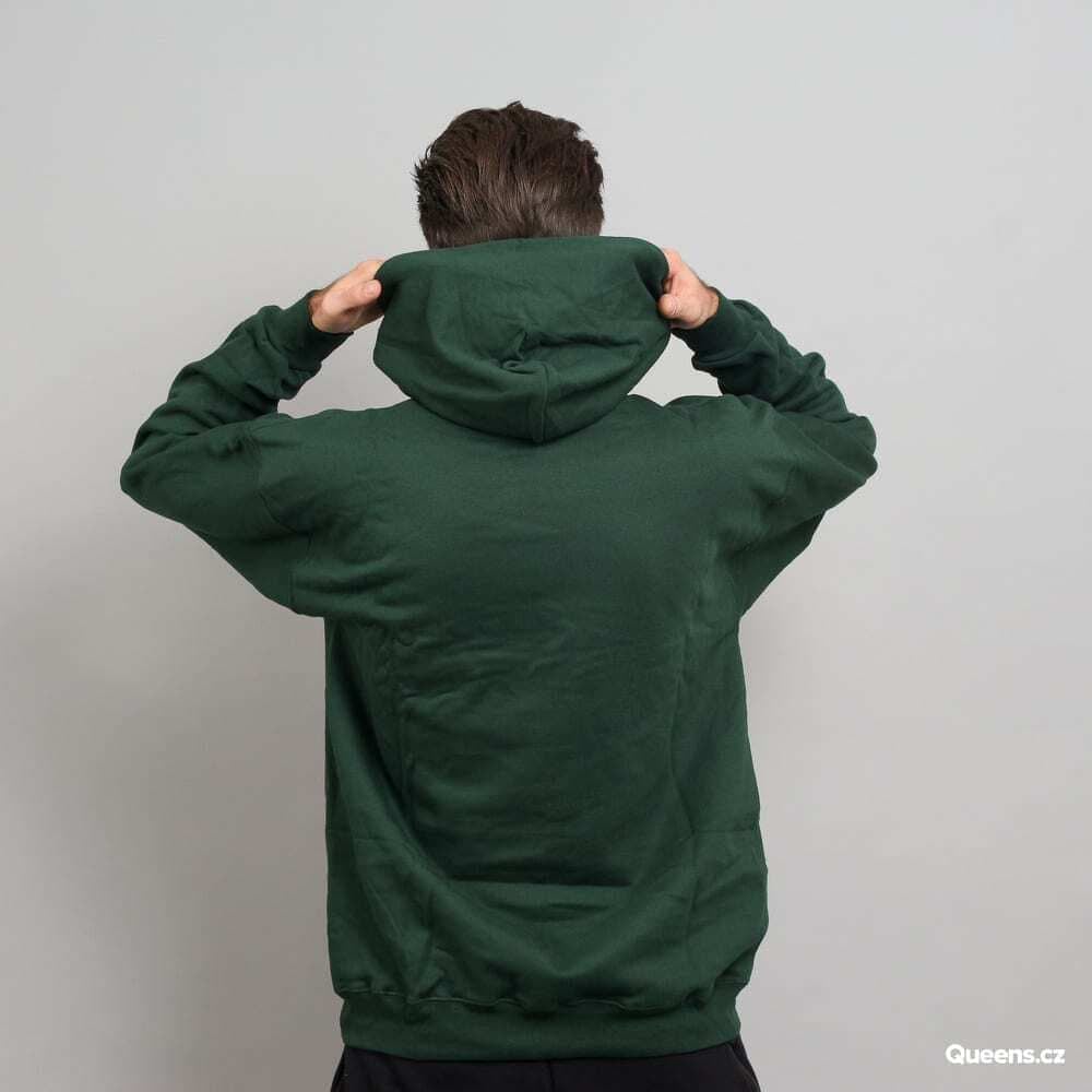 Суитчър Thrasher Thrasher Flame Logo Hoodie Зелено | 144464 Forest Green, 1