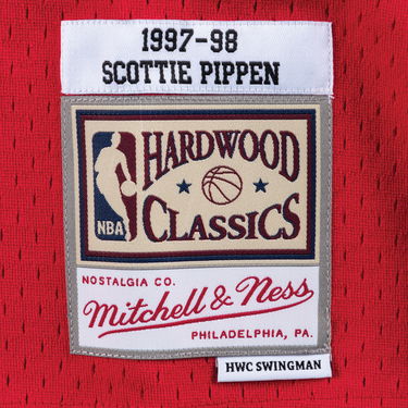 Фланелка Mitchell & Ness Chicago Bulls Scottie Pippen Swingman Jersey Червено | SMJYGS18153-CBUSCAR97SPI, 3