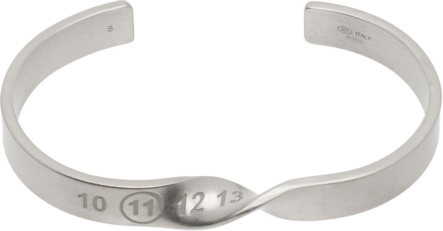 Гривна Maison Margiela Maison Margiela Twisted Number Logo Bracelet Металик | SM1UY0045 S12975, 0