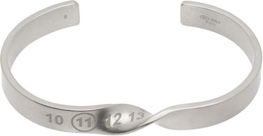 Гривна Maison Margiela Maison Margiela Twisted Number Logo Bracelet Металик | SM1UY0045 S12975, 0