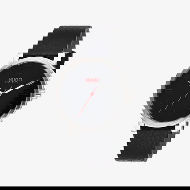 Часовник BOSS Rase Round Dial Leather Strap Wrist Watch Черно | 1530115, 0