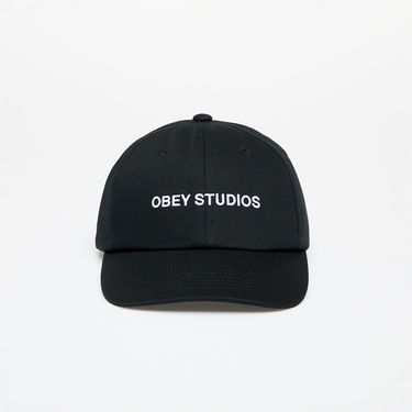 Шапка с козирка OBEY Studios Twill 6 Panel Cap Black Universal Черно | 100580384-BLK, 0