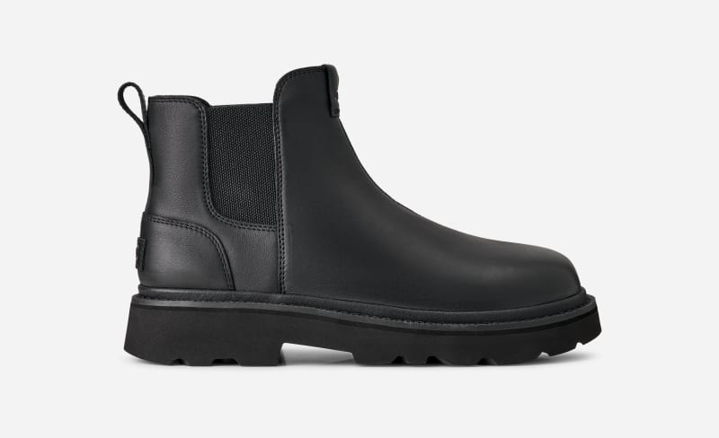 Кецове и обувки UGG UGG Chelsea Lug Leather Boots Черно | 1172990-BLK, 0