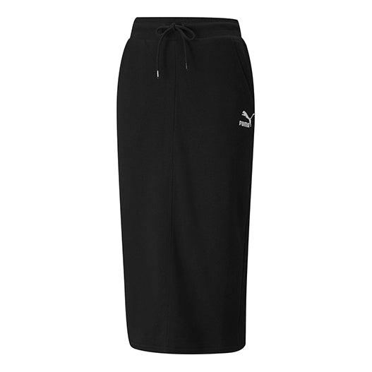Пола Puma Classics Drawstring Midi Skirt Черно | 533137-01