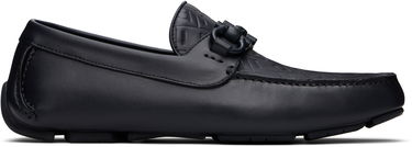 Грижа за обувките FERRAGAMO Salvatore Ferragamo Gancini Ornament Driver Loafers Тъмно синьо | 778804, 0