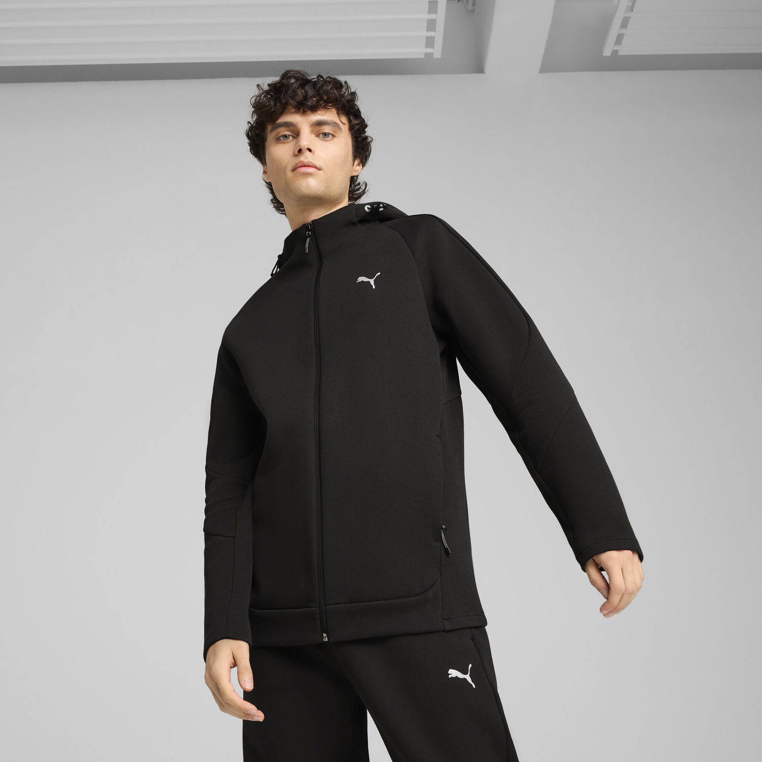 Суитчър Puma EVOSTRIPE II Men's Hooded Jacket Черно | 684613_01, 0