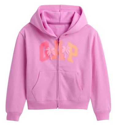 Суитчър GAP FullZip Hoodie with Palm Tree Logo Розово | 590786-04, 0