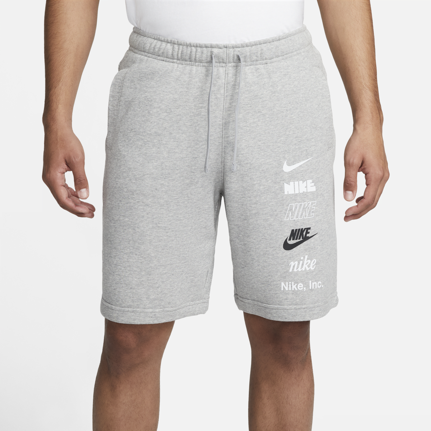 Къси панталони Nike French Terry Mlogo Shorts Сиво | FB8830-063, 1