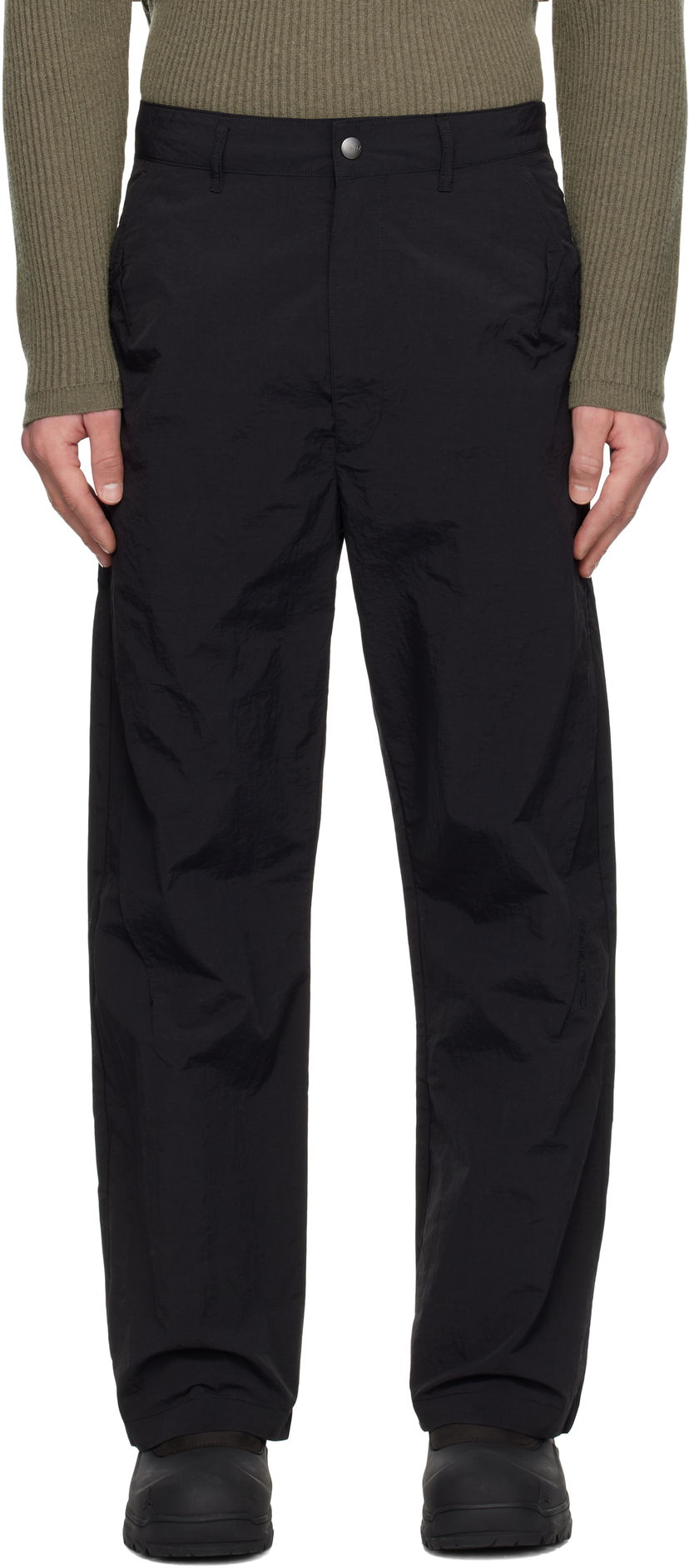 Панталони izzue Pleated Taslan Trousers Черно | IZXPTL6111F4NBKX