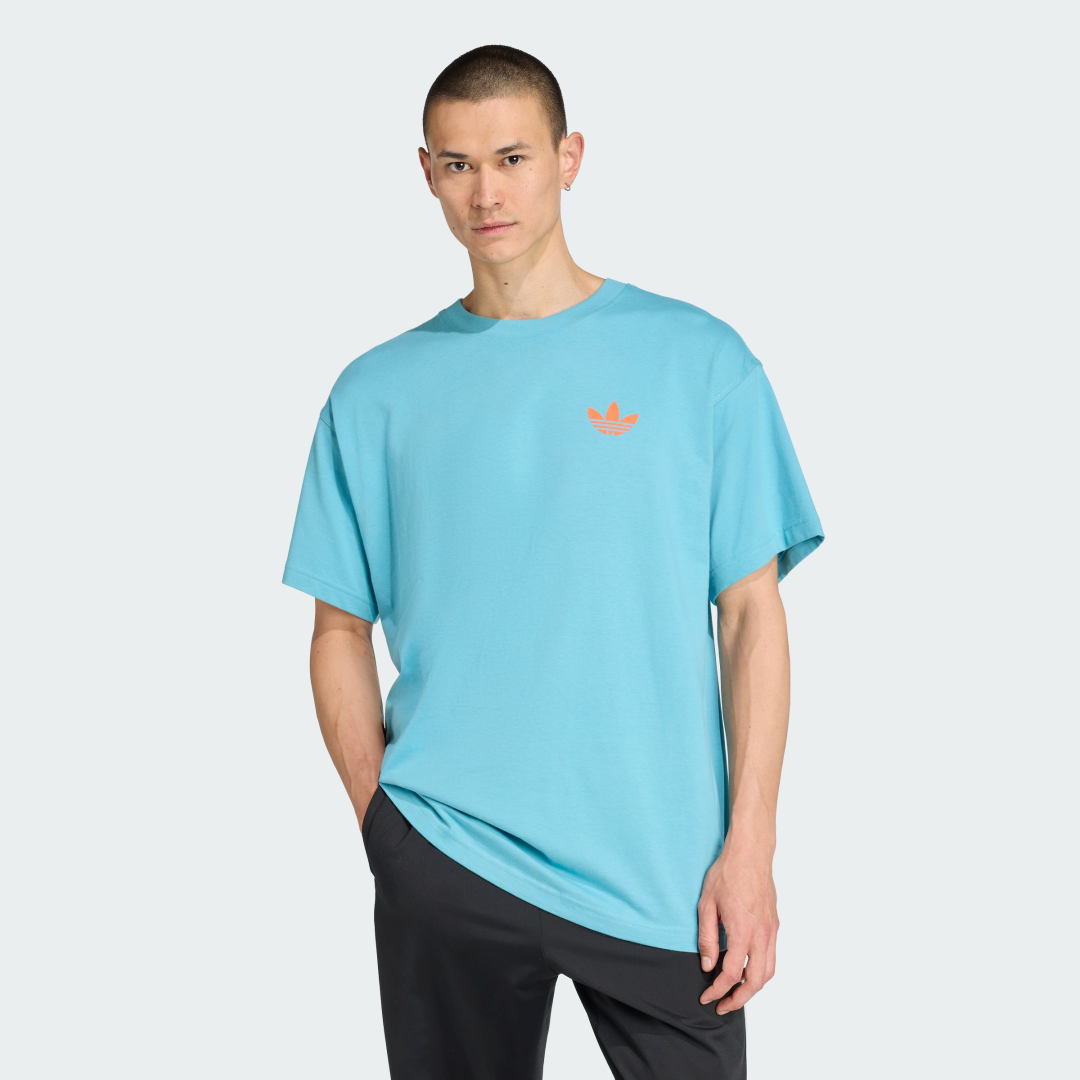 Тениска adidas Performance Adidas Sports Club Graphic Oversized Tee Синьо | KF2585, 0
