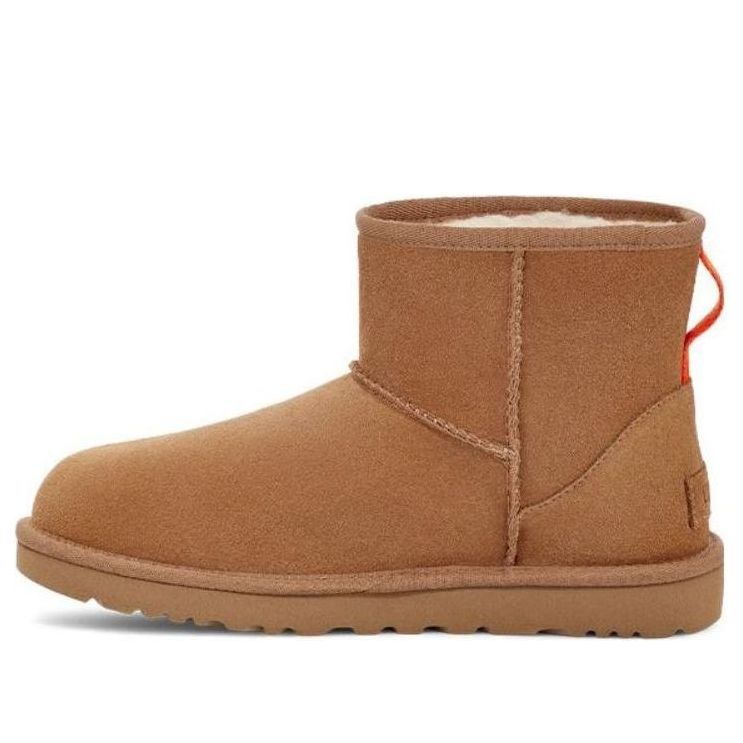 Кецове и обувки UGG Classic Mini Side Logo Boots Кафяво | 1144057-CHE, 0