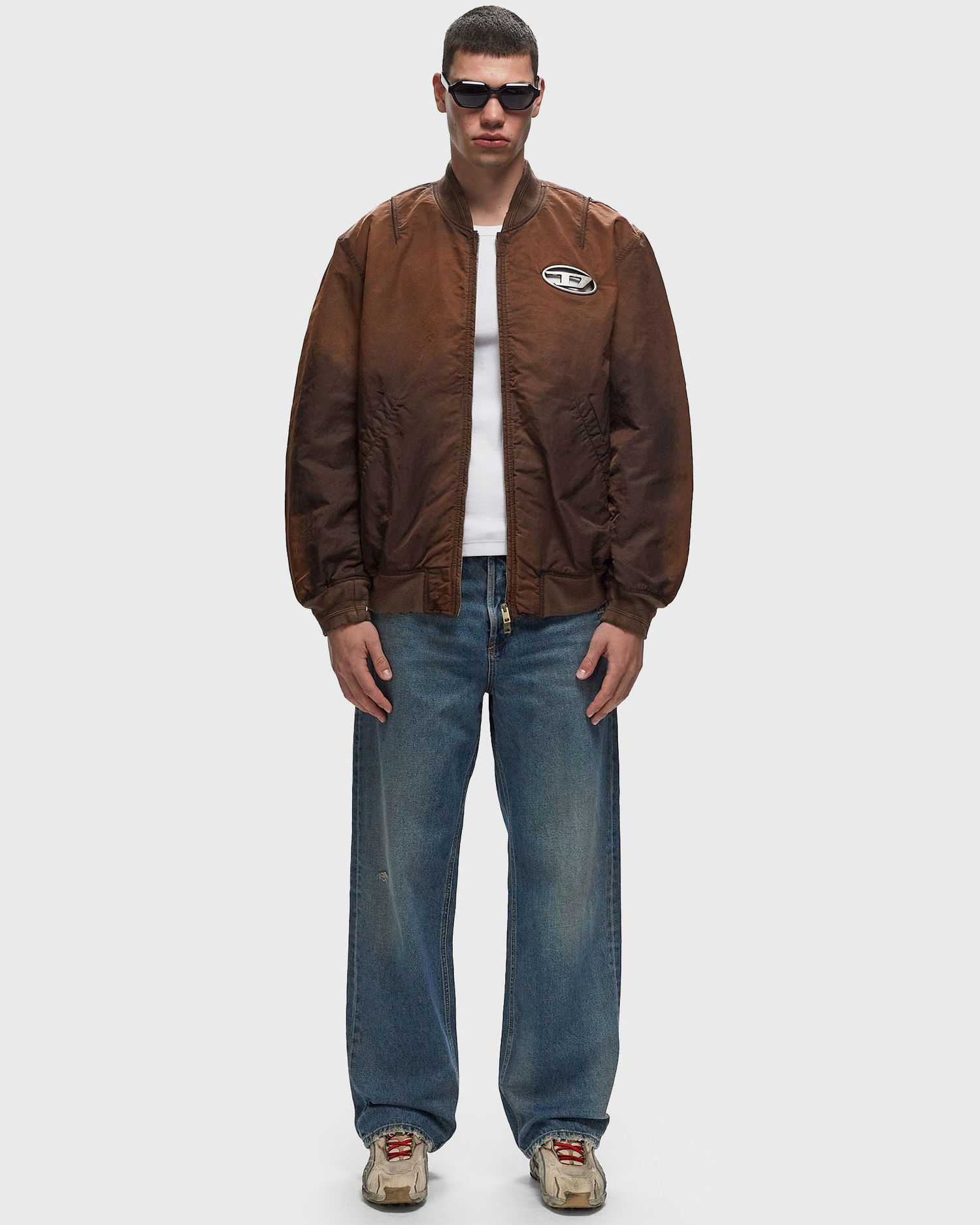 Яке бомбър Diesel J-KEPES Bomber Jacket With Logo Patch Кафяво | A12087-0QHAR-7ES, 1