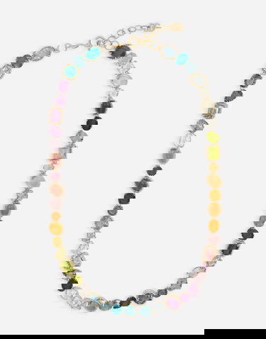 Колие Dolce & Gabbana Rainbow Necklace With Multicolor Gemstones Многоцветен | WNQA2GWMIX1ZOO00, 0