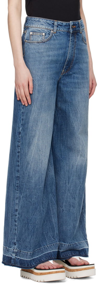 Дънки Stella McCartney Stella McCartney Slouchy Flared Jeans Синьо | 6D02743SPH69, 1