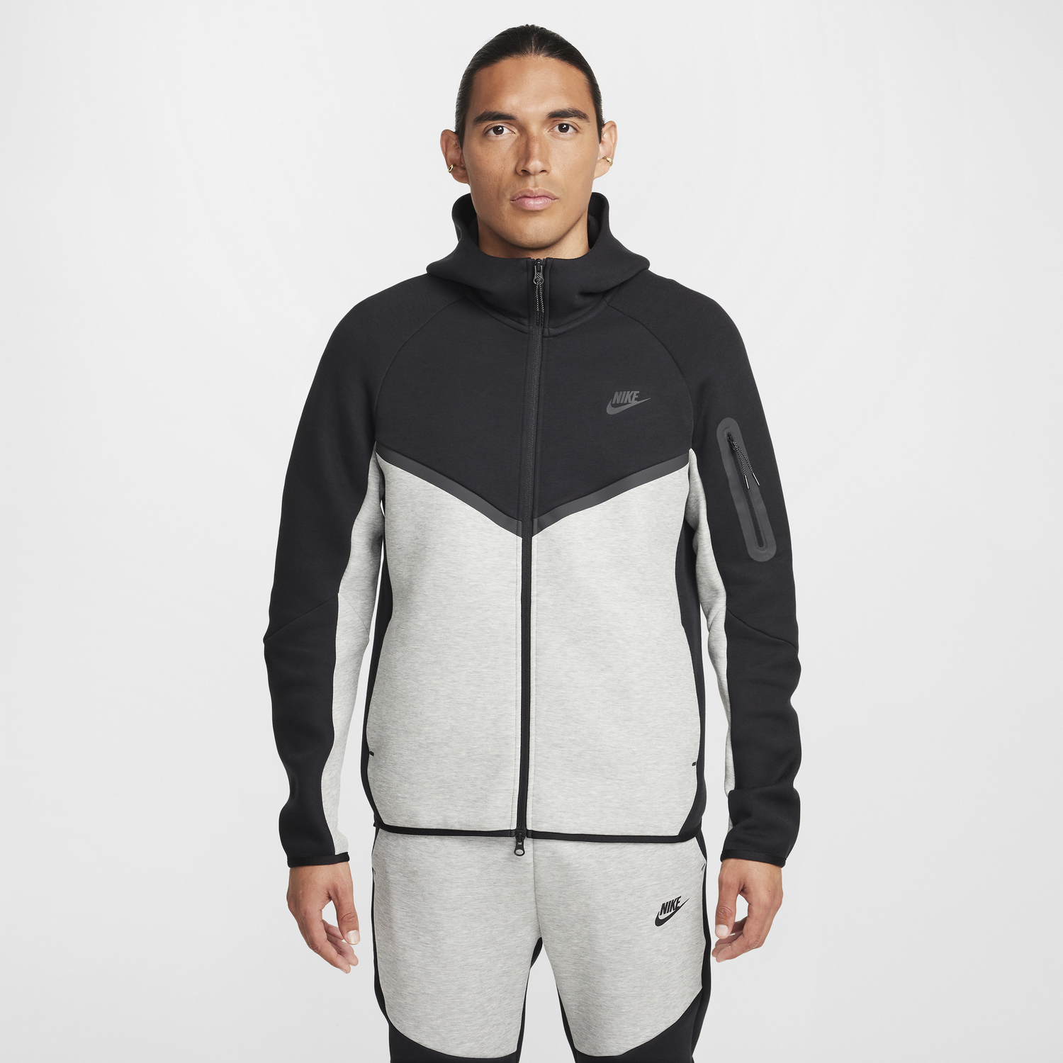 Суитчър Nike Nike Tech Windrunner Full-Zip Hoodie Сиво | HV0949-011, 1