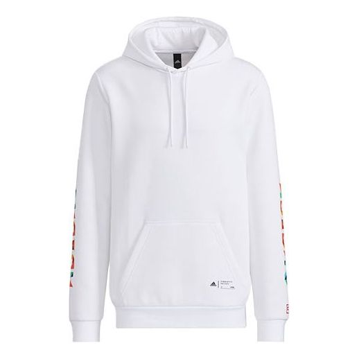 Суитчър adidas Originals Casual Logo Print Hoodie Бяло | HG4875