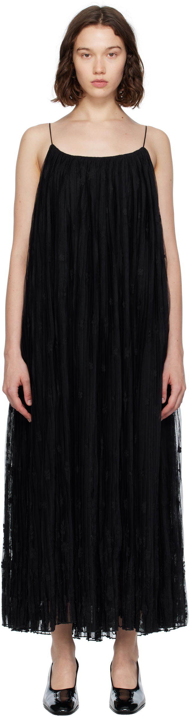 TOTEME Floral Tulle Midi Dress