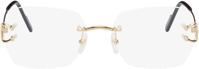 Слънчеви очила Cartier C de Cartier Square Rimless Glasses Металик | CT0416O-001