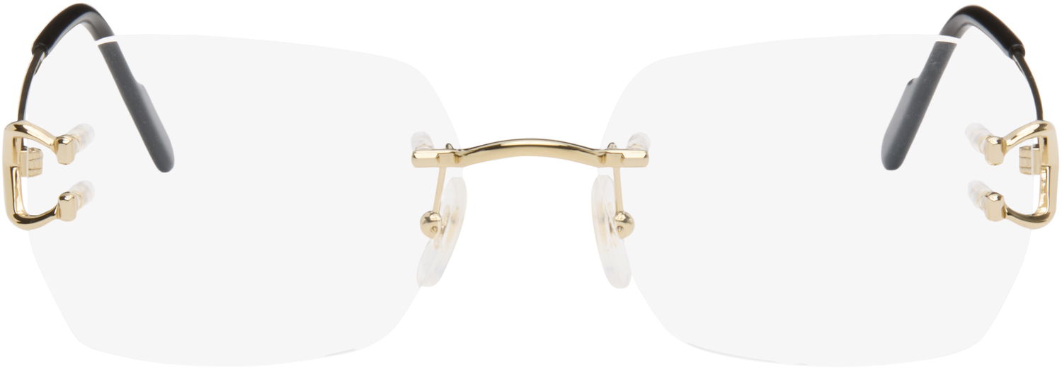 Слънчеви очила Cartier C de Cartier Square Rimless Glasses Металик | CT0416O-001, 0