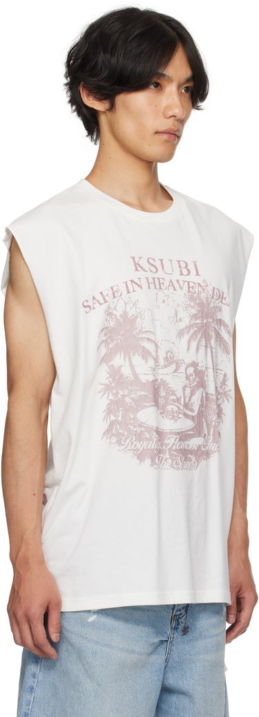 Потник Ksubi Ksubi Paradiso Cut Off Tank Top Бяло | MPF25TA002, 1