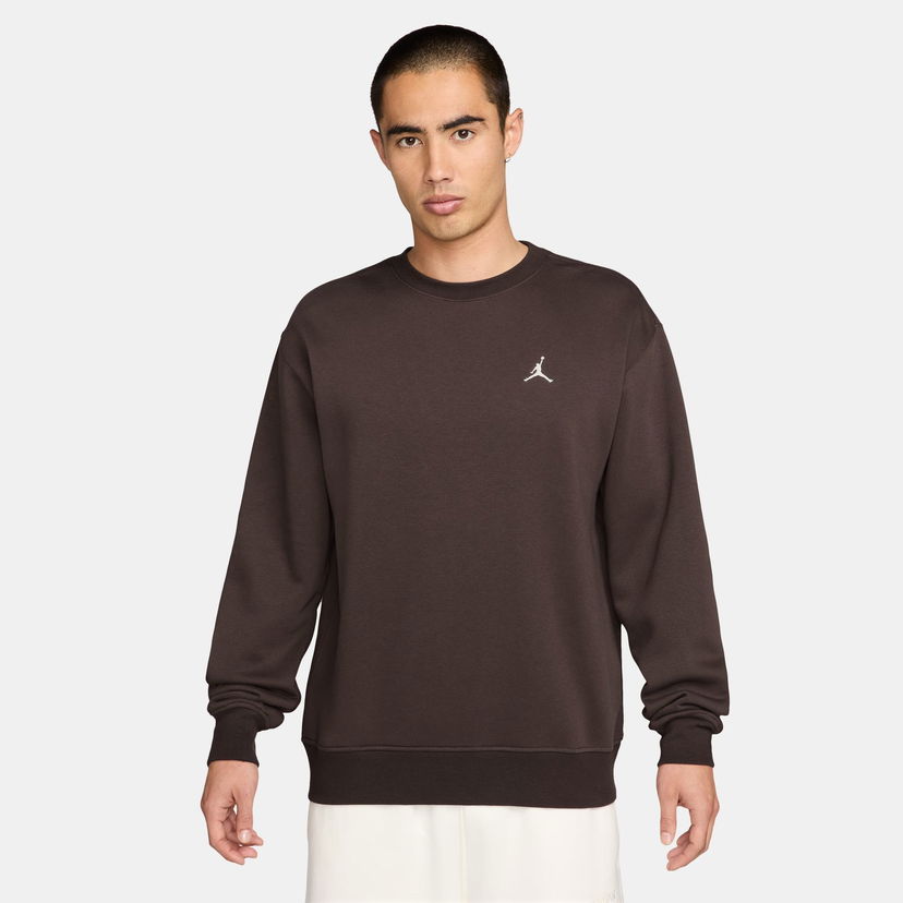 Суитчър Jordan Brooklyn Fleece Crew-Neck Sweatshirt Кафяво | FV7293-237