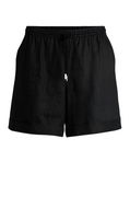 Ramie Relaxed-Fit Shorts with Drawstring