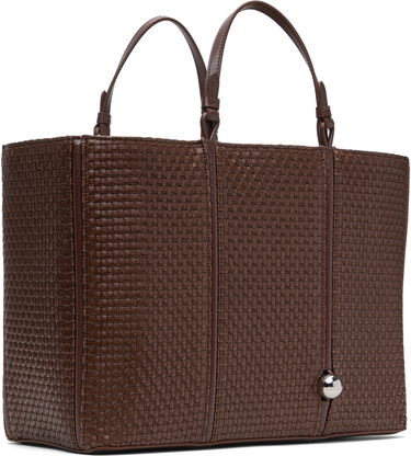 Голяма пазарска чанта Jacquemus Jacquemus La Croisière 'The Marino' Woven Tote Кафяво | 24H255BA426-3239, 1