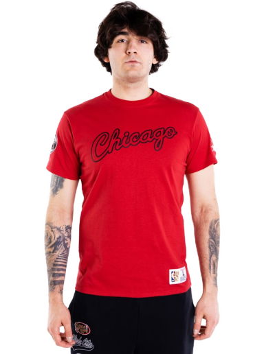 Тениска Mitchell & Ness Champ City S/S Chicago Bulls Tee Червено | TCRW3237-CBUYYPPPSCAR