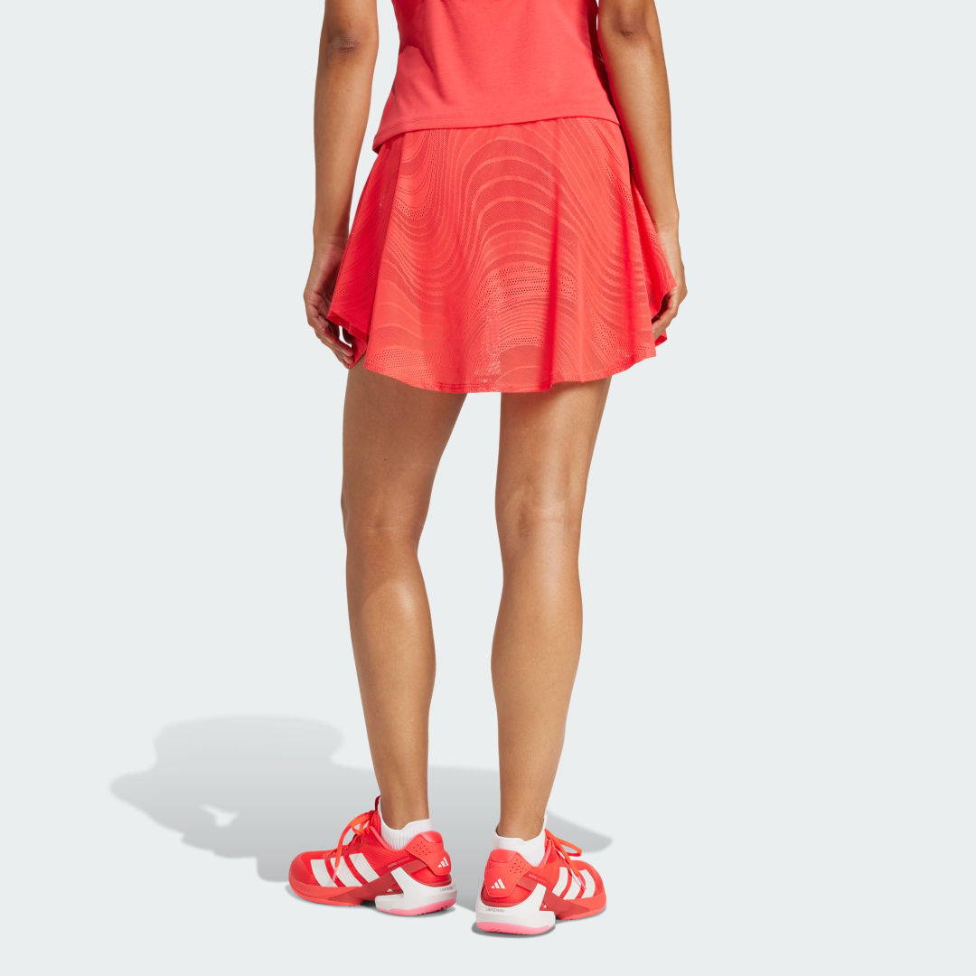 Пола adidas Performance Climacool+ Print Tennis Skort Червено | JD6092, 1