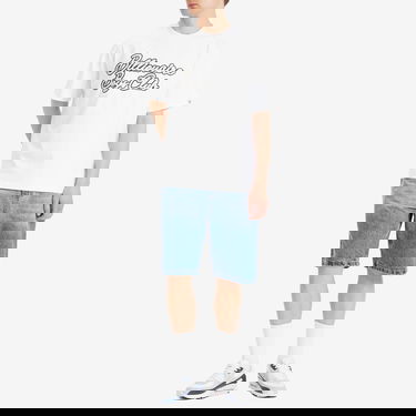 Тениска BILLIONAIRE BOYS CLUB Diamond Script Logo T-Shirt, Size Large Бяло | B25162-WHT, 4