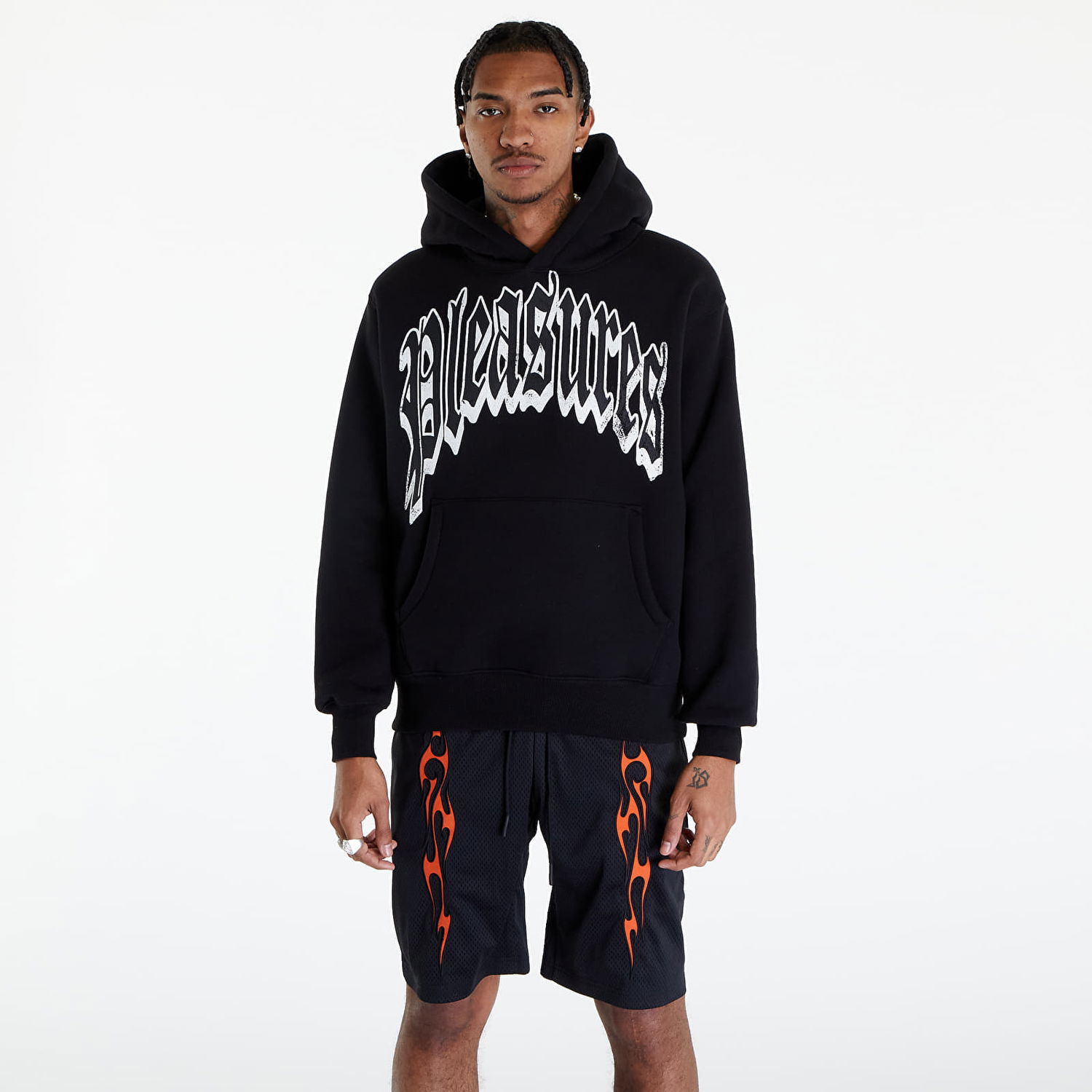 Суитчър Pleasures Twitch Hoodie Черно | P24SP027 BLACK, 0