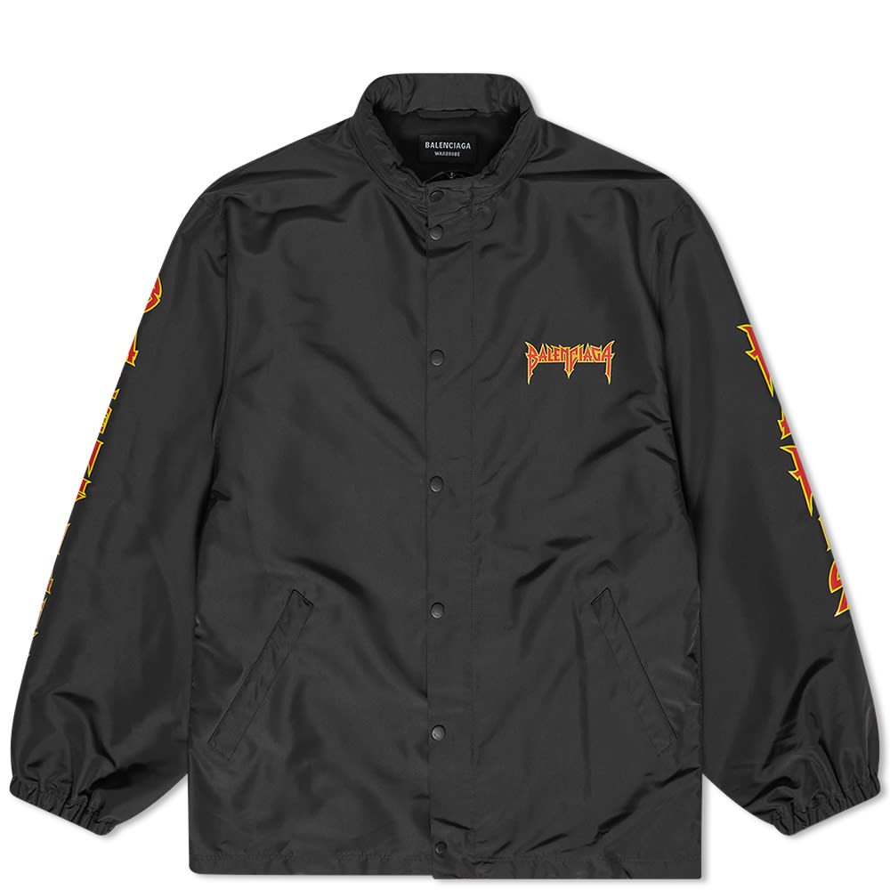 Ветровка Balenciaga Metal Logo Windbreaker Черно | 698831-TMO10-1000, 0