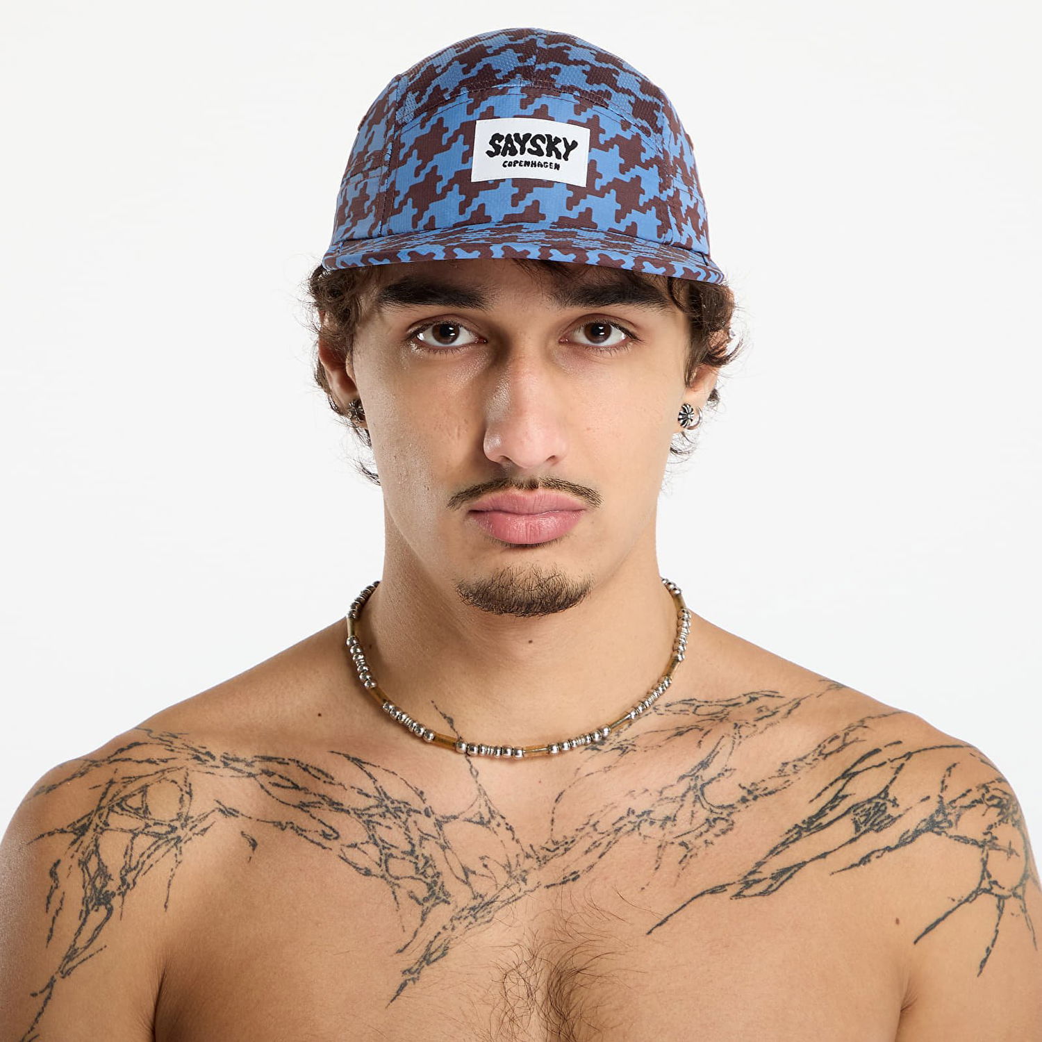 Шапка с козирка Saysky Combat Houndstooth Print Universal Fit 5-Panel Cap Многоцветен | OUACA101C1047, 0