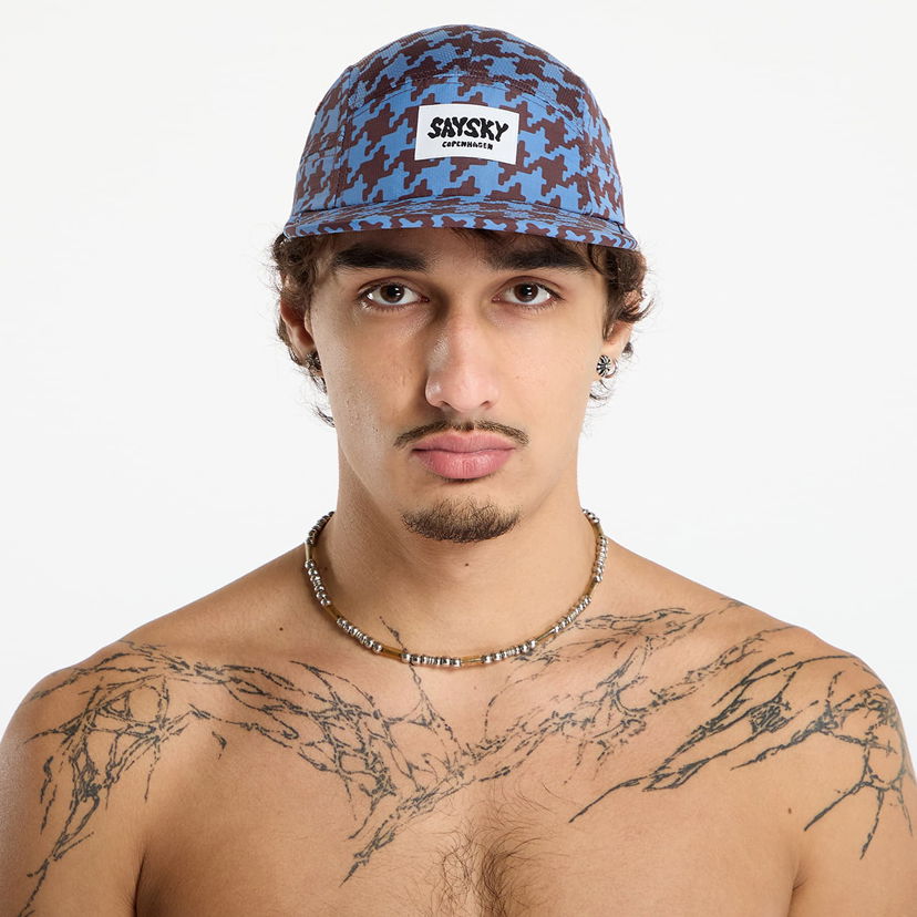 Шапка с козирка Saysky Combat Houndstooth Print Universal Fit 5-Panel Cap Многоцветен | OUACA101C1047