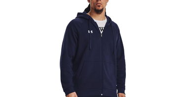 Суитчър Under Armour Rival Fleece Full-Zip Hoodie Тъмно синьо | 1379767-410, 1