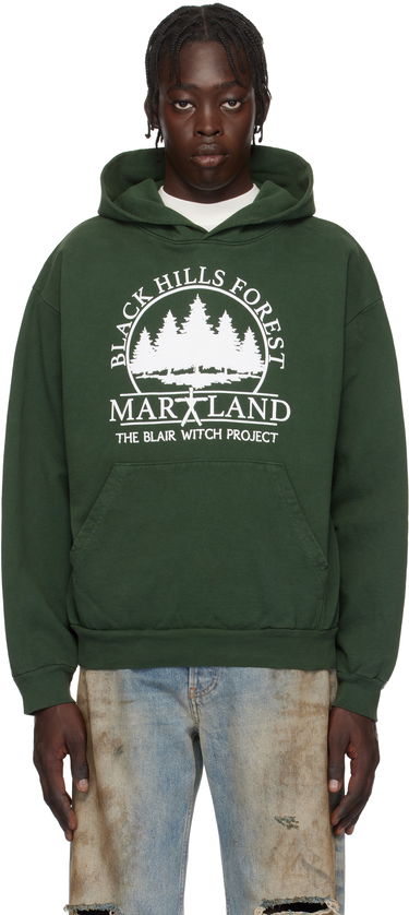 Суитчър Online Ceramics Online Ceramics Blair Witch Project 'Black Hills Forest Map' Hoodie Зелено | Black Hills Forest Hoodie, 0