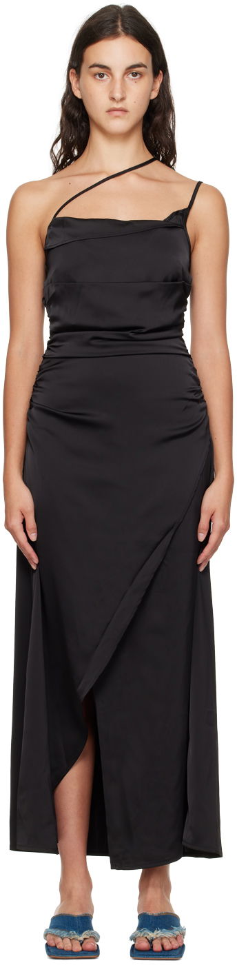 Pокля Han Kjøbenhavn Han Kjobenhavn Asymmetric Midi Dress Черно | W-132773, 0