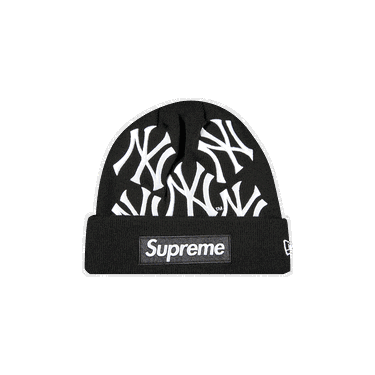 Шапка Supreme New York Yankees x New Era Box Logo Beanie Черно | FW21BN7 BLACK, 0