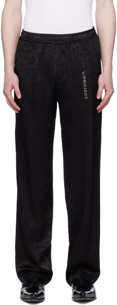 Панталони Y/PROJECT Y/Project Jacquard Lounge Pants Черно | PANT98-S24, 0