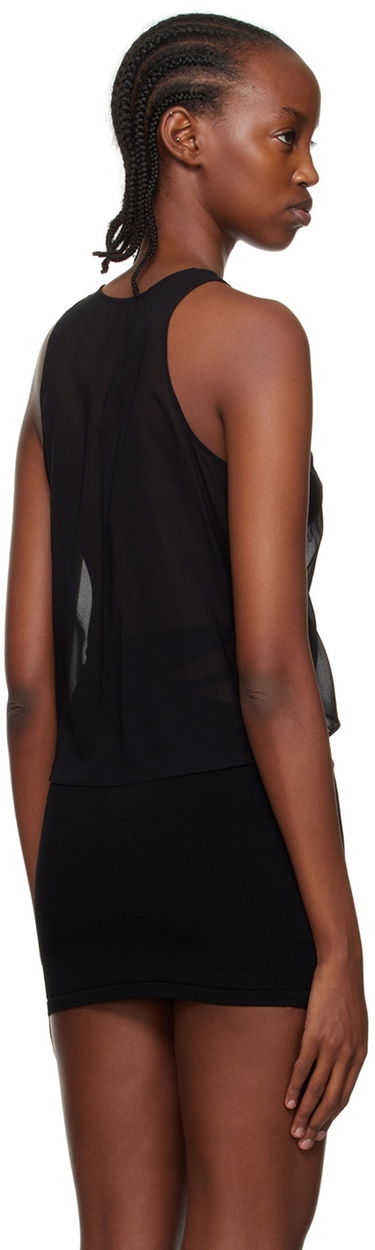 Потник Dion Lee Dion Lee Shirred Tank Top Черно | C3066P22, 2