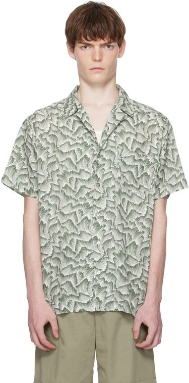 Риза A.P.C. A.P.C. Roy Print Camp Collar Shirt Зелено | VIALX-H12608, 0