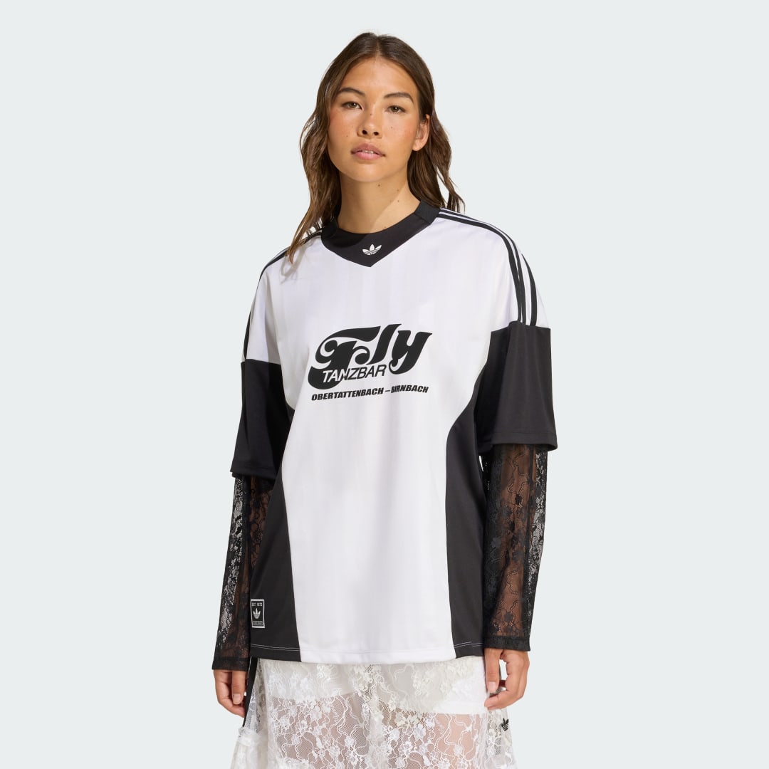 Фланелка adidas Originals adidas Originals Longsleeve Lace Jersey Черно | KD2297, 0