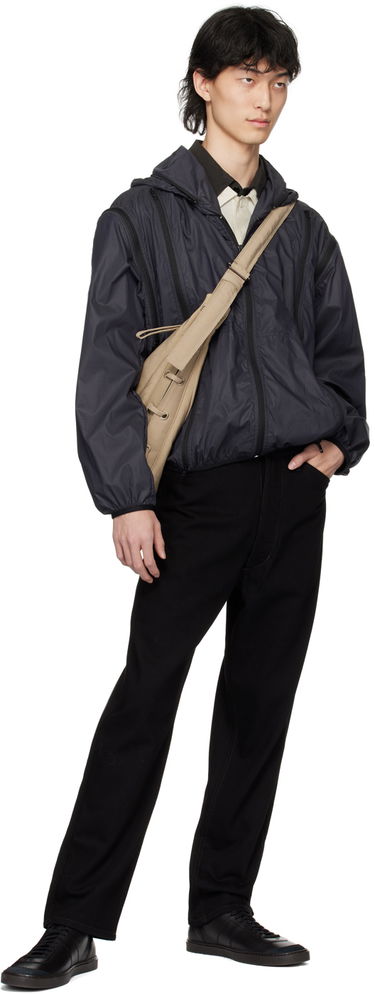 Ветровка LEMAIRE LEMAIRE Zip Hooded Jacket Черно | OW1061 LF1243, 4