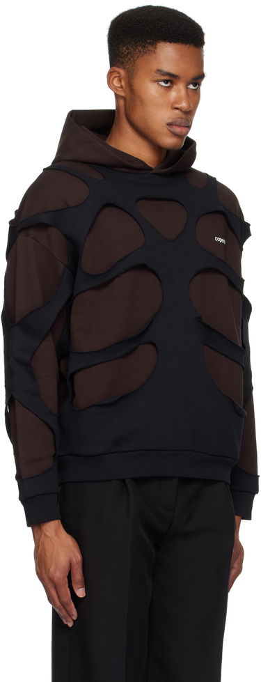 Суитчър Coperni Laser-Cut Hoodie Кафяво | COPJS110523MEN, 1