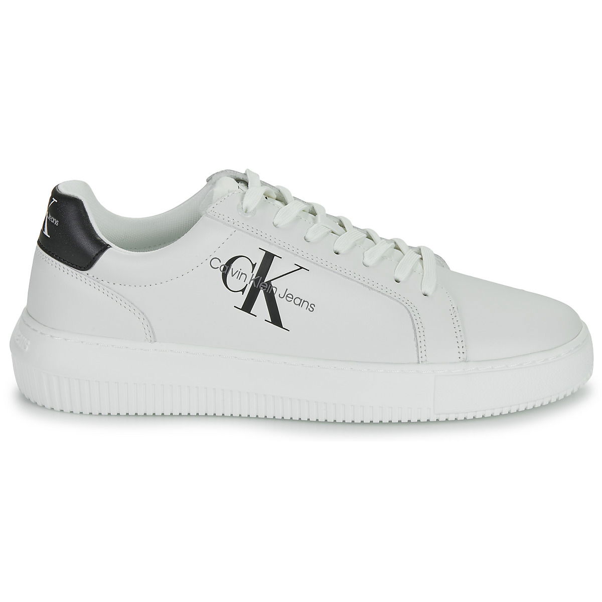 Кецове и обувки CALVIN KLEIN Shoes (Trainers) Jeans CHUNKY CUPSOLE MONO LTH Бяло | YM0YM00681-0LD, 0