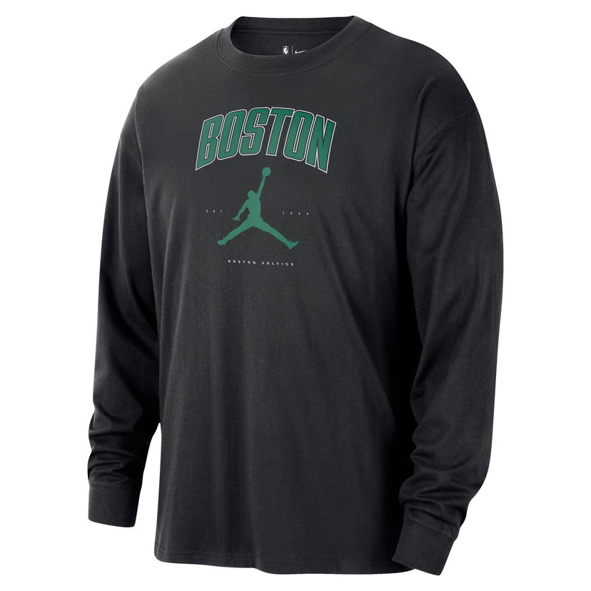Тениска Jordan Jordan NBA Boston Celtics Essential Long-Sleeve Tee Черно | HV5458-010