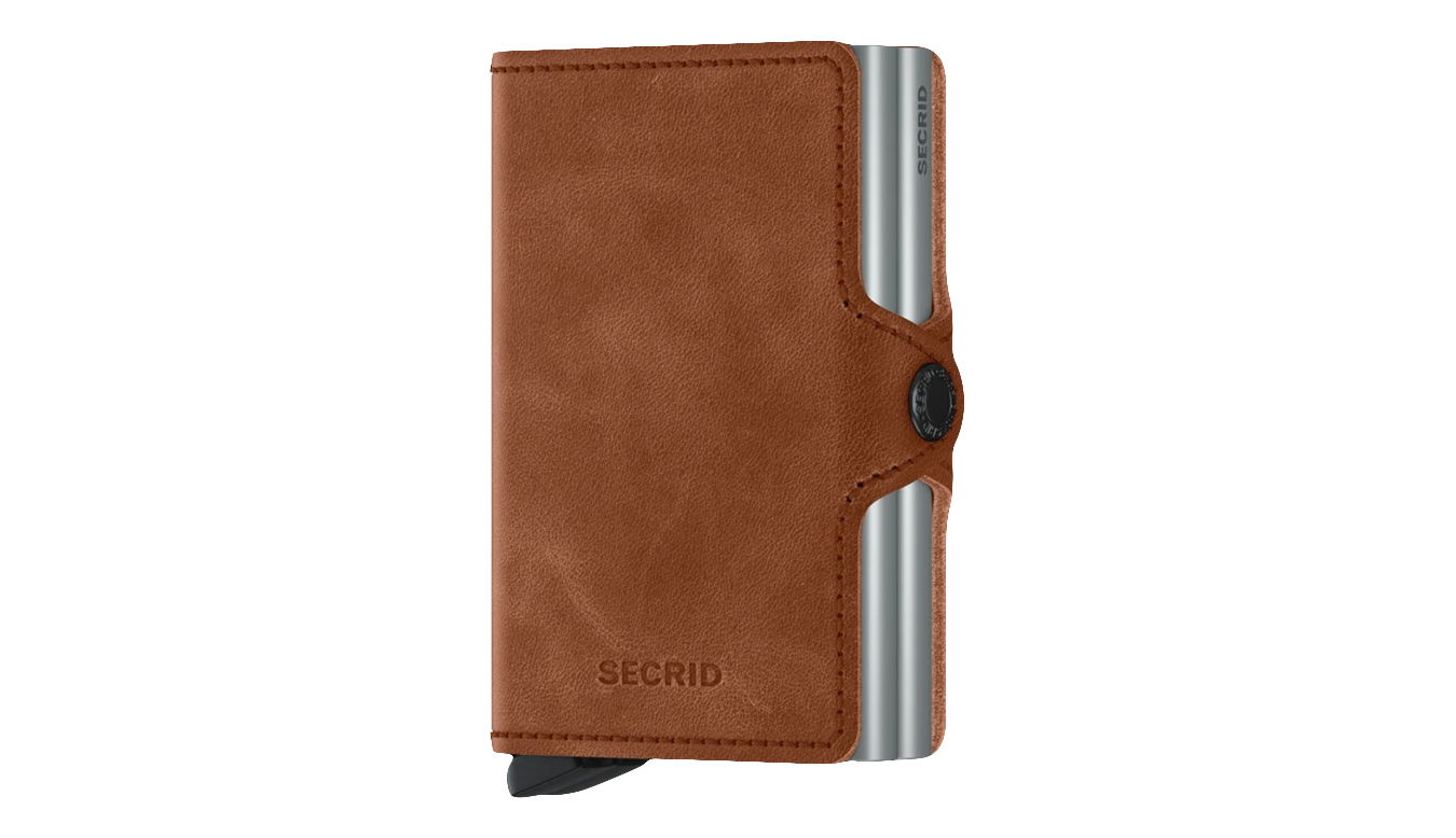 Портфейл Secrid Tinwallet Vintage Кафяво | TV-Cognac-Silver, 1