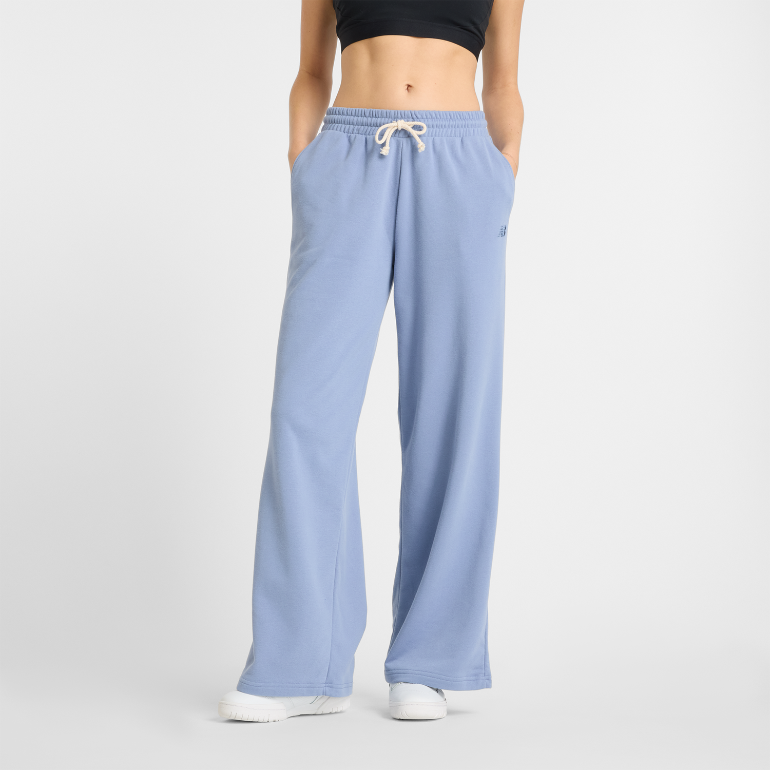 Спортни панталони New Balance Wide Leg Sweatpants Синьо | NBWP51503DUS, 0